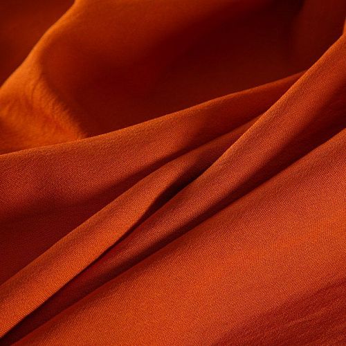 Вискоза 009-16511 темно-оранжевый однотонный